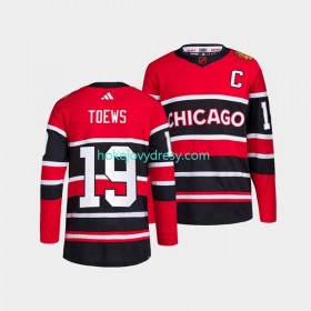 Pánské Hokejový Dres Chicago Blackhawks Jonathan Toews 19 Adidas 2022-2023 Reverse Retro Červené Authentic